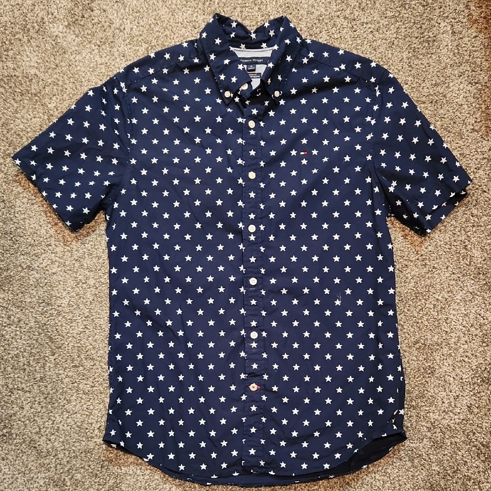 Tommy Bahama Men's Navy Star Print Shirt